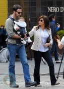 Tiffani Thiessen with husband Brady Smith and daughter Harper