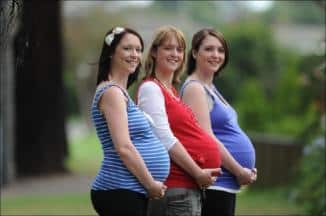 Identical expecting triplets