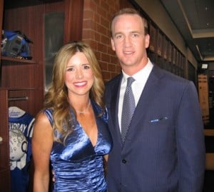 Peyton and Ashley Manning