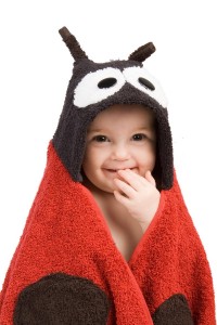 RubaDub Buddies - Ladybug Hooded Towel