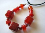 Stones of Healing - Carnelian Solo - Nursing, Grabbing, and Healing Necklace