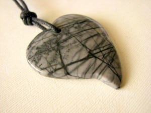 Stones of Healing - Honest Heart - Picasso Jasper Pendant - Nursing, Grabbing, and Healing Necklace