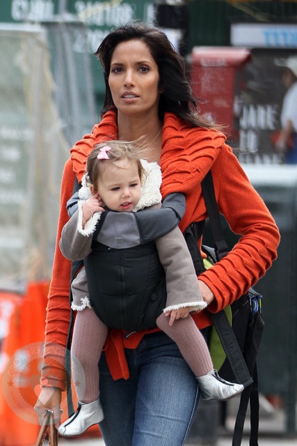 Padma Lakshmi and daughter Krishna in New York City