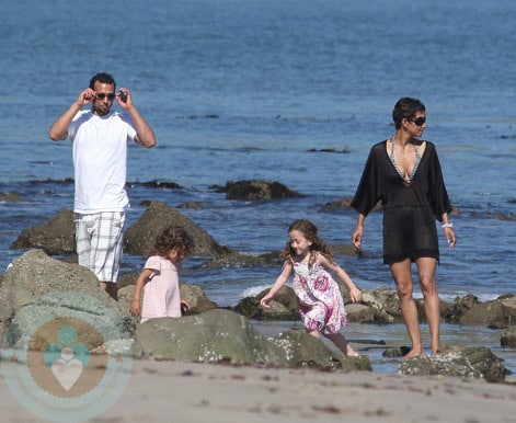 Halle Berry and Nahla at a Malibu Beach