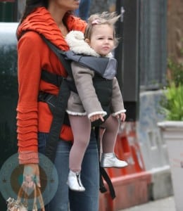 Padma Lakshmi and daughter Krishna in New York City