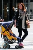 Alyson Hannigan and daughter Satyana in NYC
