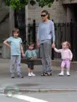 Sarah Jessica Parker with son James and daughters Marion and Tabitha