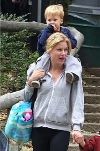 Julie Bowen with her son on Mother's Day