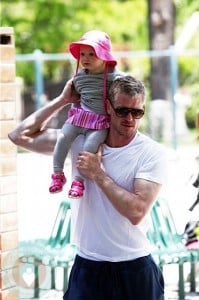 Eric Dane with daughter Billie Coldwater park
