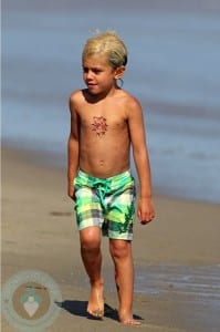 Kingston Rossdale at the beach