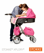 2011 Stokke Xplory - pink bassinet