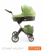 2011 Stokke Xplory - green bassinet