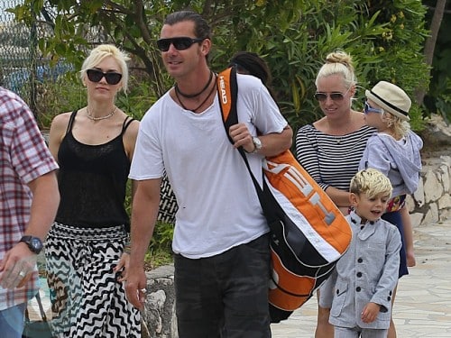 Gwen Stefani and Gavin Rossdale with sons Kingston and Zuma in Cannes