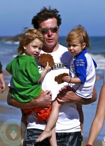 Dean McDermott and kids Liam and Stella