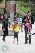 Soleil Moon Frye and Husband Jason Goldberg with their daughters Jagger and Poet