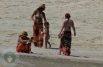 A pregnant Jessica Alba in Mexico