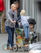 Naomi Watts with sons Alexander and Samuel