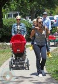 Gwen Stefani with sons Zuma and Kingston