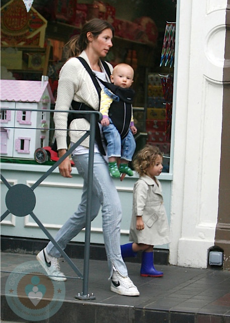 Jools Oliver with son Buddy and daughters Petal & Daisy