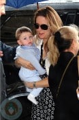 Kelly Preston with son Benjamin In Paris