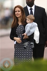 Kelly Preston with son Benjamin In Paris