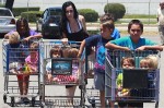 Nadya Suleman with her 14 children