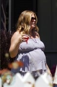 Nicole Eggert at her baby shower