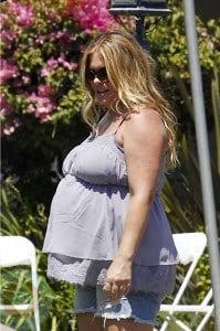 Nicole Eggert at her baby shower