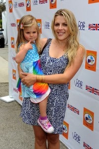 Actress Busy Philipps with daughter Birdie at kidstock 2011