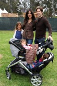 Alicia Coppola, husband Anthony Michael Jones with daughters Mila Roselena, Greta Helena and Esme Marlena