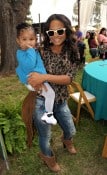 Christina Milian with daughter Violet Nash at Elizabeth Glaser Fundraiser