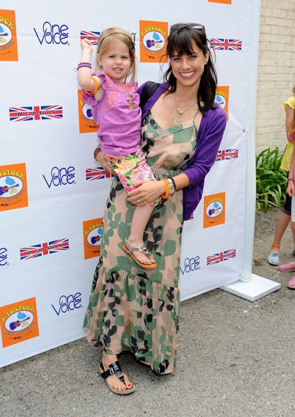 Constance Zimmer with daughter coco