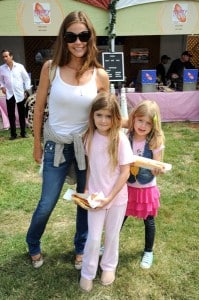 Denise Richards with Sam and Lola at Elizabeth Glaser fundraiser