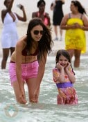 Katie Holmes and daughter Suri Cruise in Miami