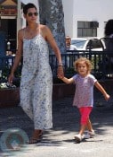 Halley Berry with daughter Nahla at the park