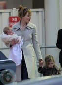 Nicole Kidman with daughters Faith and Sunday in Australia