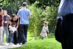 Jennifer Lopez in Paris with her children Max and Emme