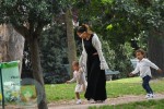 Jennifer Lopez in Paris with her children Max and Emme