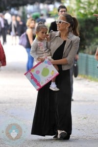 Jennifer Lopez in Paris with her daughter Emme