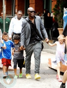 Seal Samuel with his sons Henry Samuel & Johan Samuel and daughter Leni Klum