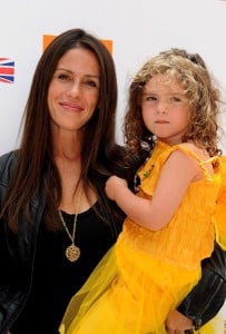 Soleil Moon Frye with daughter Jagger at Kidstock