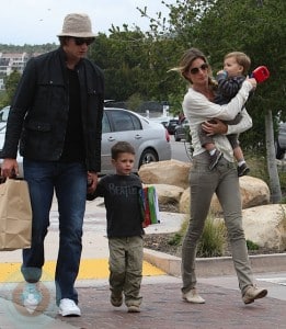 Tom Brady and Gisele Bundchen with sons John and Ben
