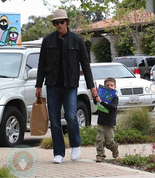 Tom Brady with son John 