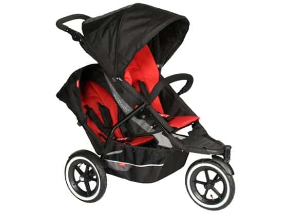 image of phil&teds Explorer recalled stroller w/doubles kit