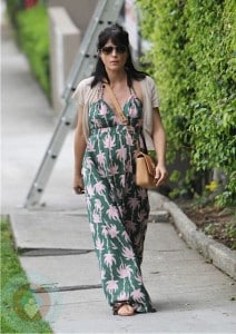 A very pregnant Selma Blair shops for baby