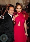 Jennifer Lopez and Marc Anthony attend the "Alexander McQueen: Savage Beauty" Costume Institute Gala