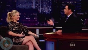 A pregnant Kate Hudson at Jimmy Kimmel