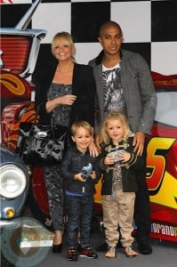 Emma Bunton with husband Jade and son Beau @ Cars2 premiere