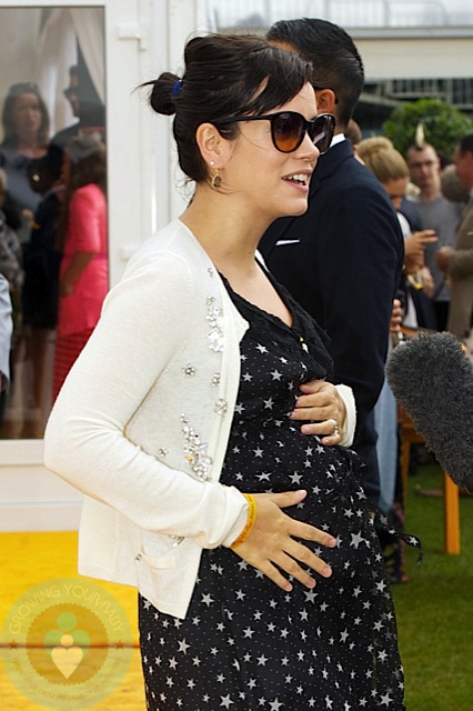 Pregnant Lily Allen at Veuve Clicquot Gold Cup Final