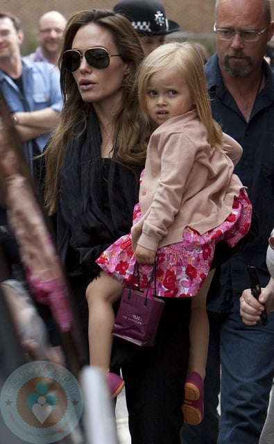 Angelina Jolie with daughter Vivienne